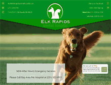 Tablet Screenshot of elkrapidsanimalhospital.com